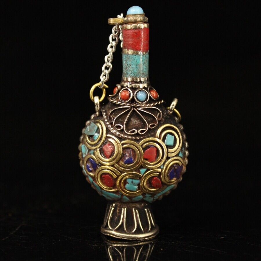 Vintage Collectible Bottles - Coleção de pedras preciosas incrustadas em