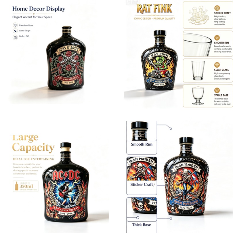 Decantador de uísque com padrã - Vintage Collectible Bottles avaliação e preço